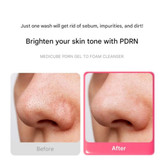 ژل شست و شو pdrn روشن کننده و آبرسان لایه بردار اورجینال مدی کیوب_medicube