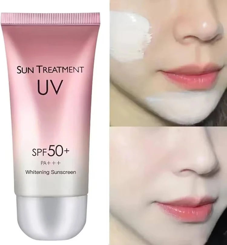 لوسیون ضد آفتاب کلاژن ساز و روشن کننده Sun Treatment UV SPF 50 کراتین کویین، محافظت کامل برای صورت و بدن، ۶٠ میل