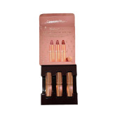 مجموعه رژ لب جامد شارلوت تیلبری مدل iconic mini lip trio با ویتامین E، وگان، شامل رنگهای سوپر مدل، پیلو تالک و واک آو نو شیم بسته 3 عددی هر کدام حجم 1.5 گرم